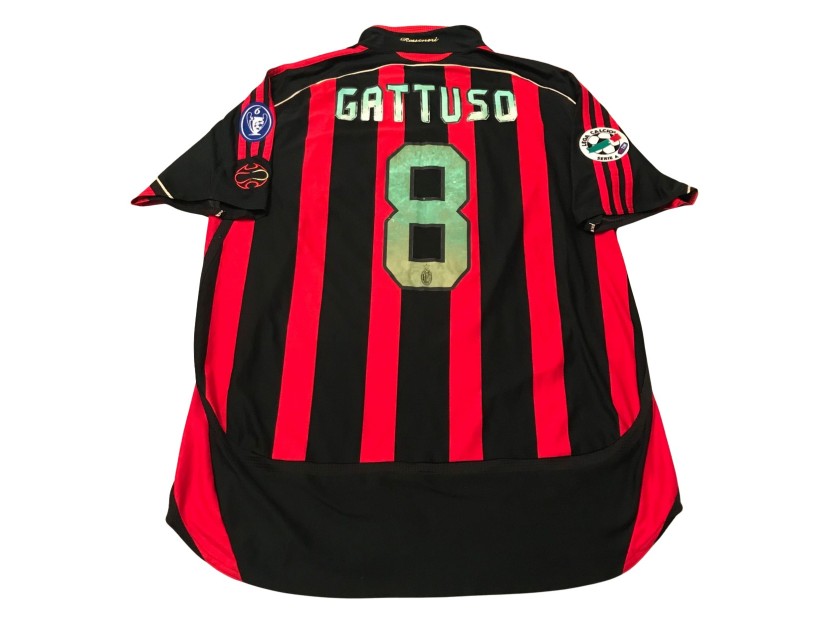 Gattuso's Match-Issued Shirt Milan 2006/07