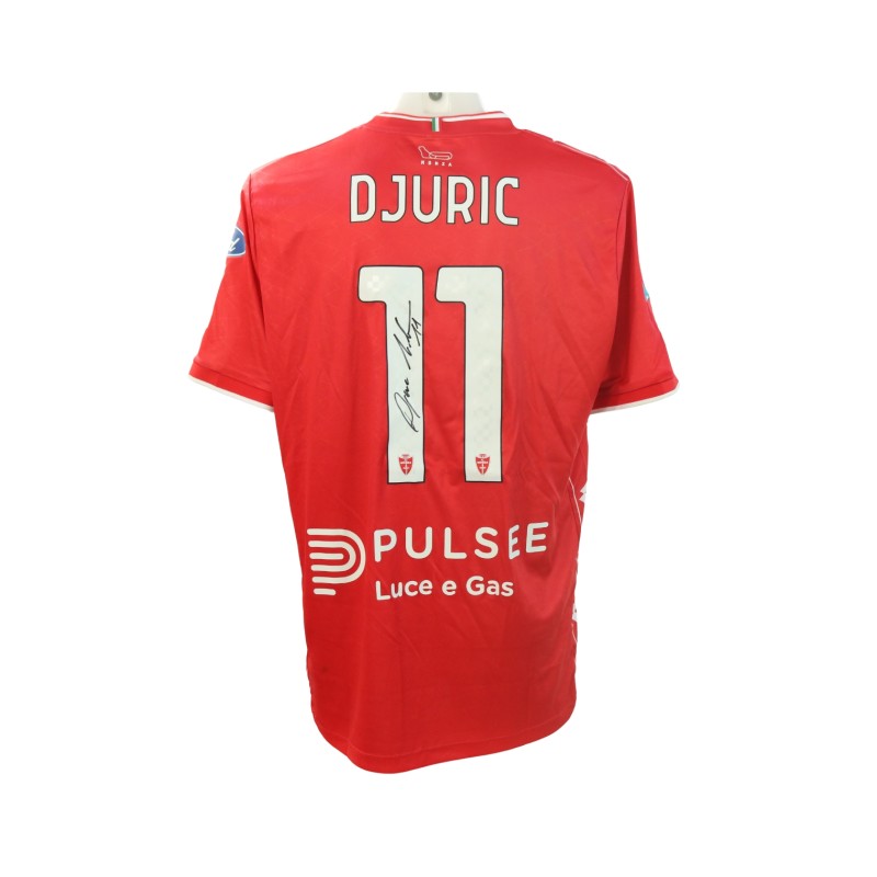 Djuric's Signed Unwashed Shirt, Monza vs Roma 2024