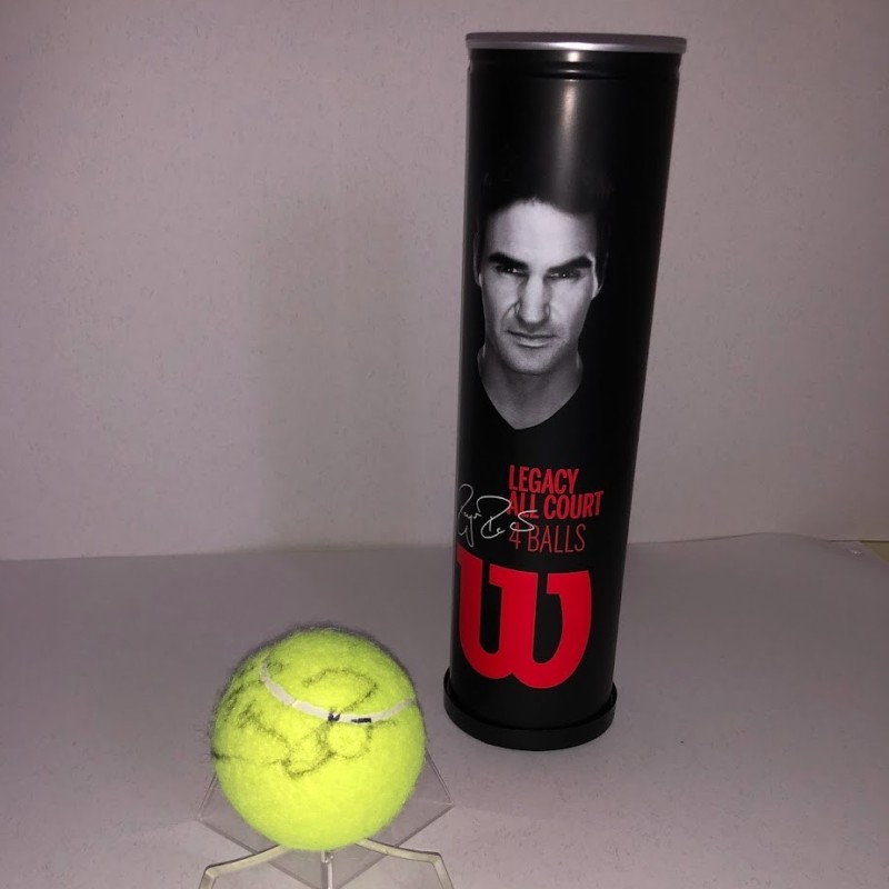 Tennis Ball signed by Roger Federer - 
