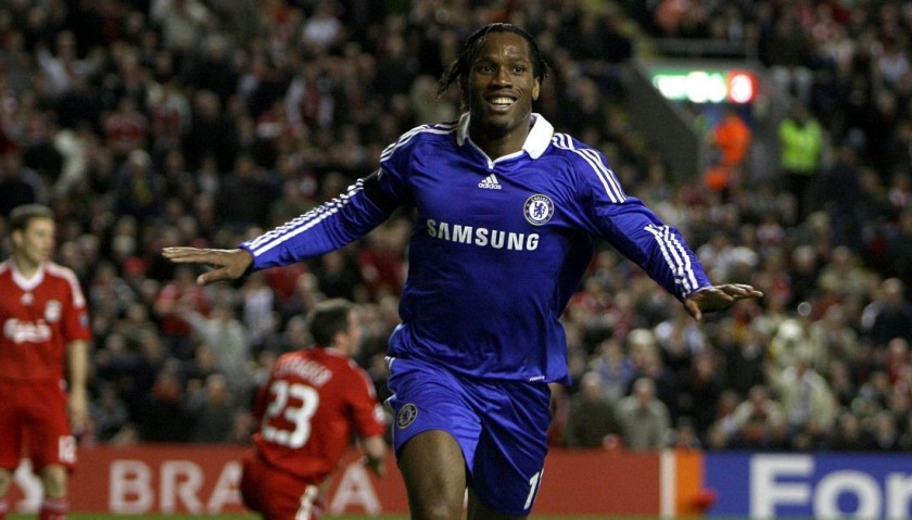 Drogba Official Chelsea Signed Shirt, 2008/09