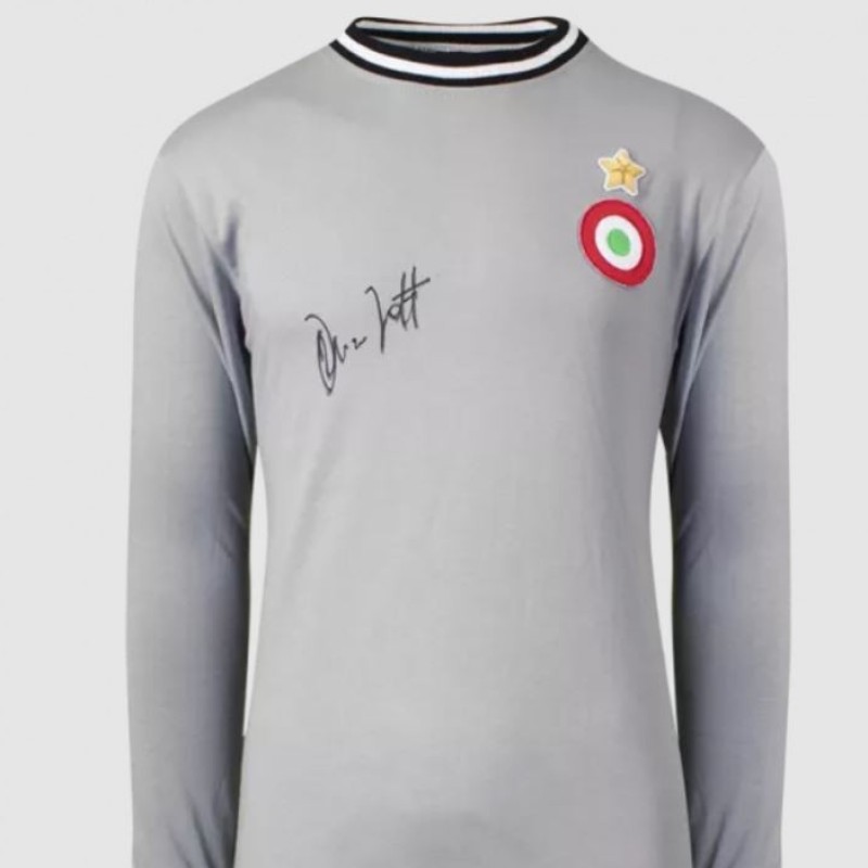 Maglia retrò firmata da Dino Zoff in confezione delicata