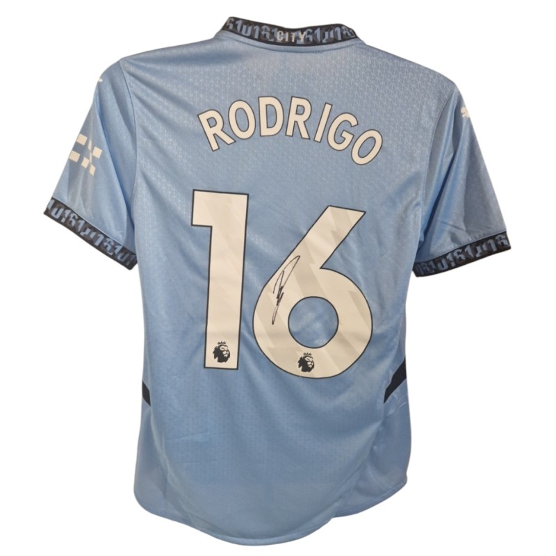 Rodrigo's Manchester City 2024/25 Signed Replica Shirt