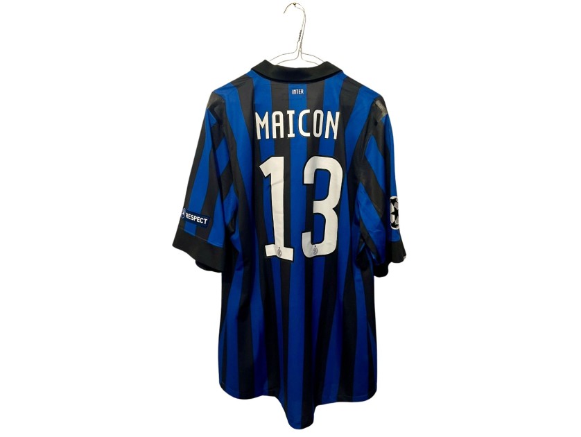 Maicon's Match-Issued Shirt, Inter vs Olympique de Marseille 2012