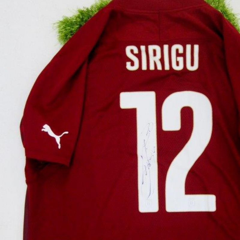 Sirigu Italy official authentic shirt signed, Brazil 2014 - #celebriamolamaglia #vivoazzurro