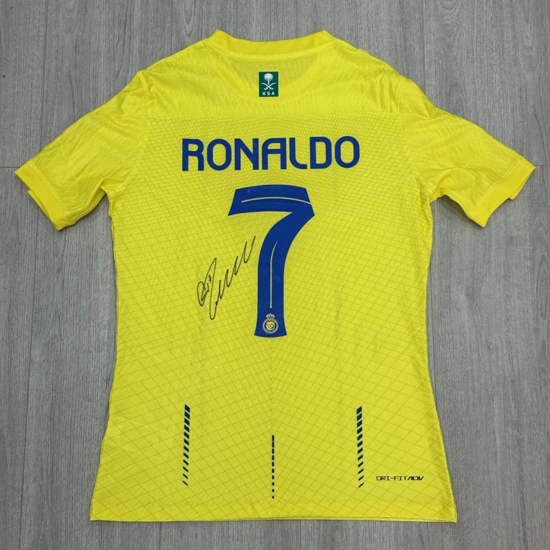 Cristiano Ronaldo's Al Nassr Signed Third Shirt