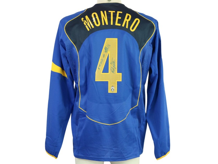 Montero's Juventus Match-Issued Signed Shirt, 2004/05