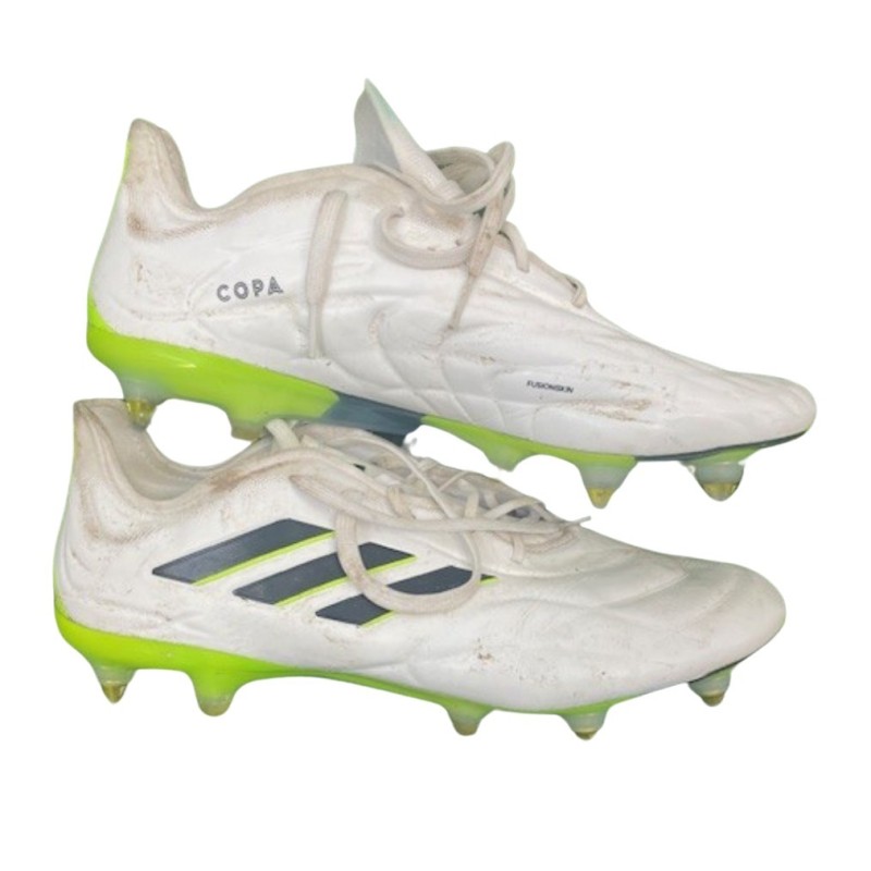 Juan Jesus' Unwashed Adidas Copa Shoes, Napoli vs Lazio 2023