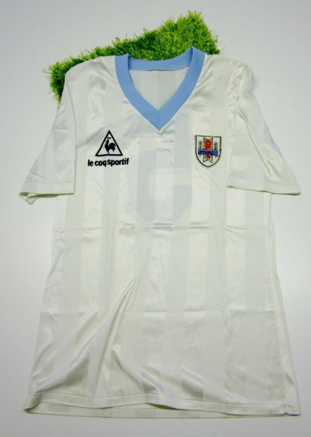 Miguel Bossio match worn shirt, Argentina-Uruguay, World Cup 1986