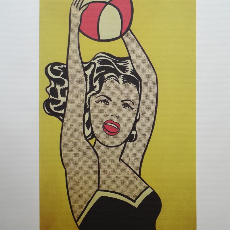 Roy Lichtenstein "Girl with Ball"