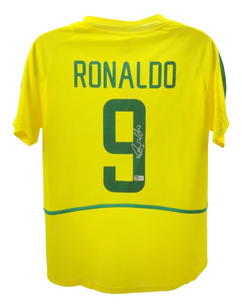 Ronaldo Nazario's Brazil Signed Replica Shirt