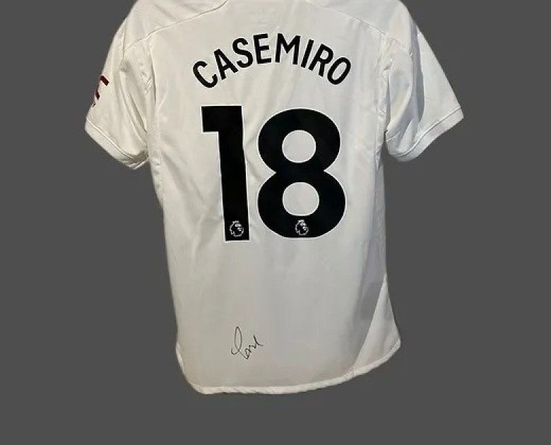 Casemiro's Manchester United 2023/24 Signed and Framed Third Shirt 