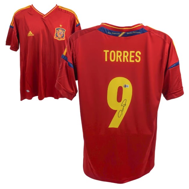 Replica maglia Spagna firmata da Fernando Torres