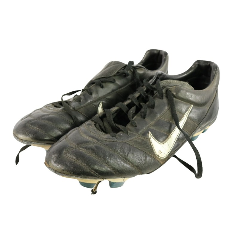 Nike Tiempo Shoes Signed and Worn by Paolo Maldini