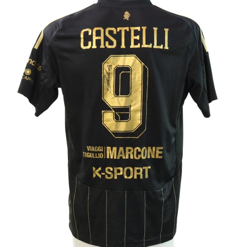Castelli's Signed Issued Shirt, Padova vs Virtus Entella Supercoppa Serie C 2025