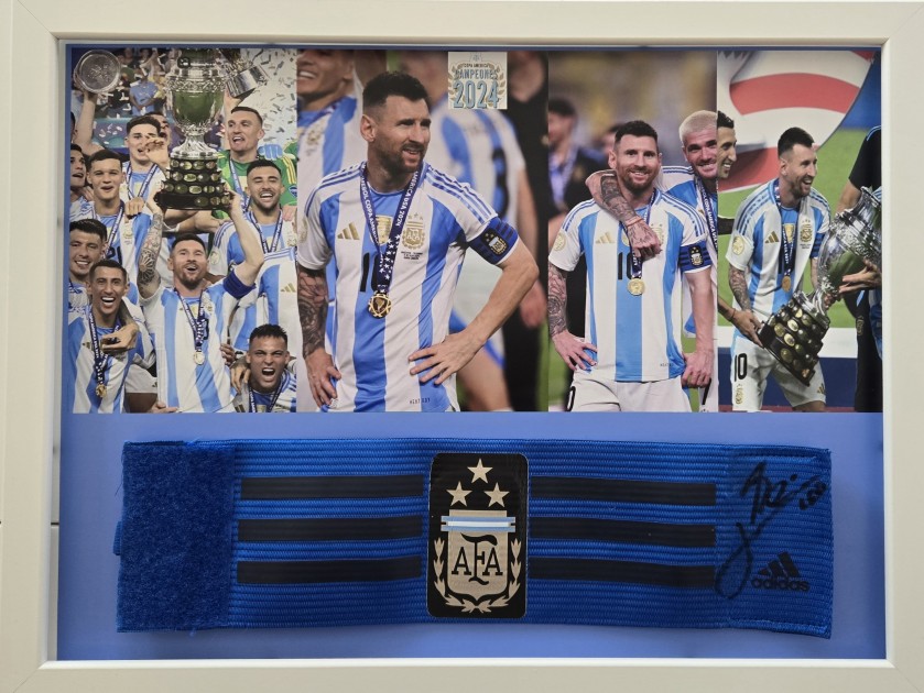 Messi's Argentina Signed Captain's Armband, Copa America 2024