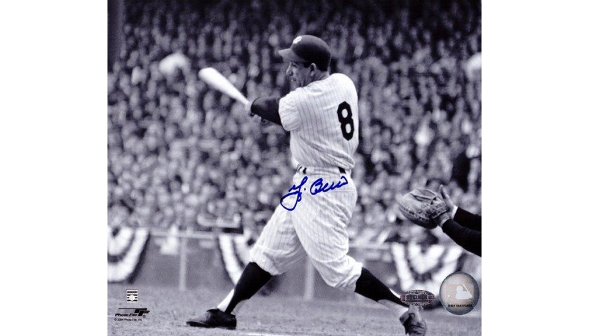 Yogi Berra Signed New York Yankees Photo