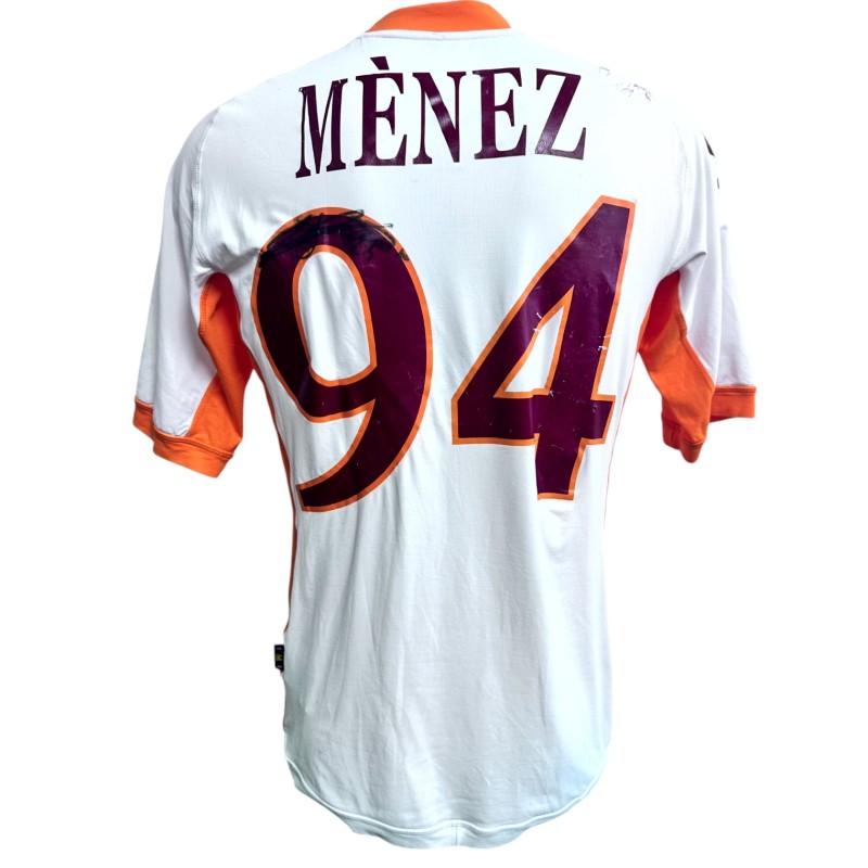 Menez's Signed Match-Issued Shirt, Roma 2010/11