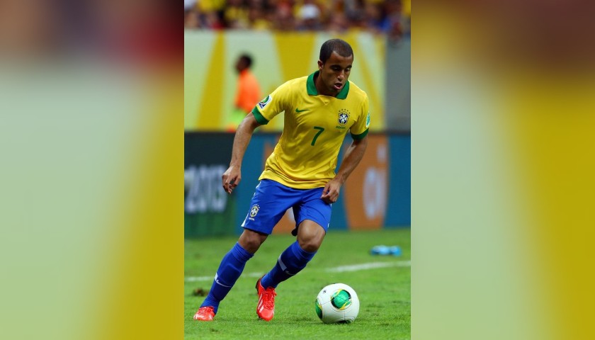 Lucas' Brazil Match Shirt, 2013/14