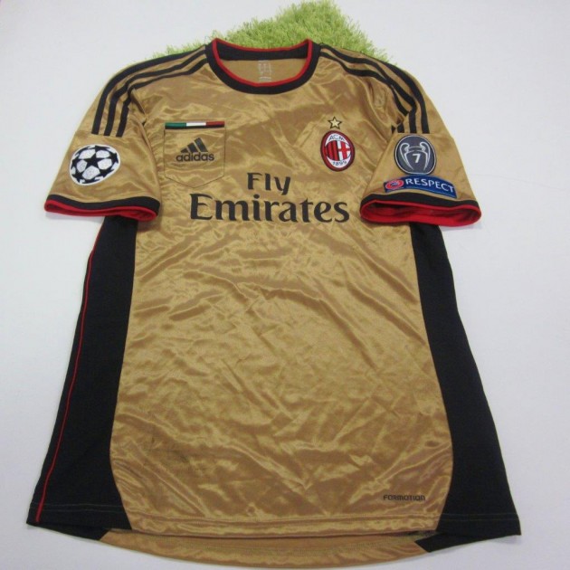 Taarabt Milan match worn shirt, UEFA Champions League 2013/2014