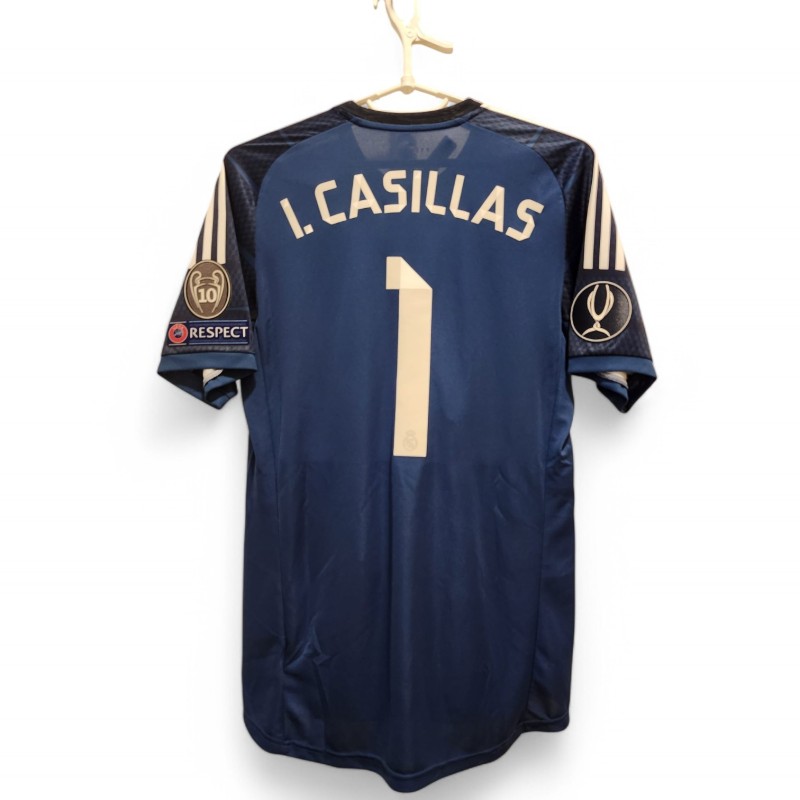 La maglia del Real Madrid 2014/15 di Iker Casillas per la partita contro il Siviglia