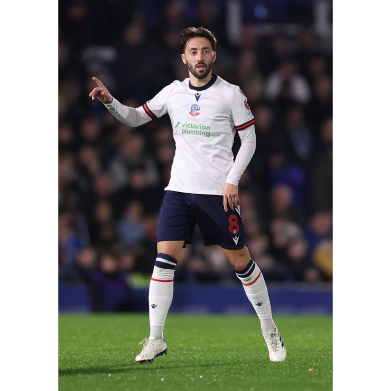 Josh Sheehan's Bolton Wanderers Signed Match Worn Shirt, vs Birmingham City