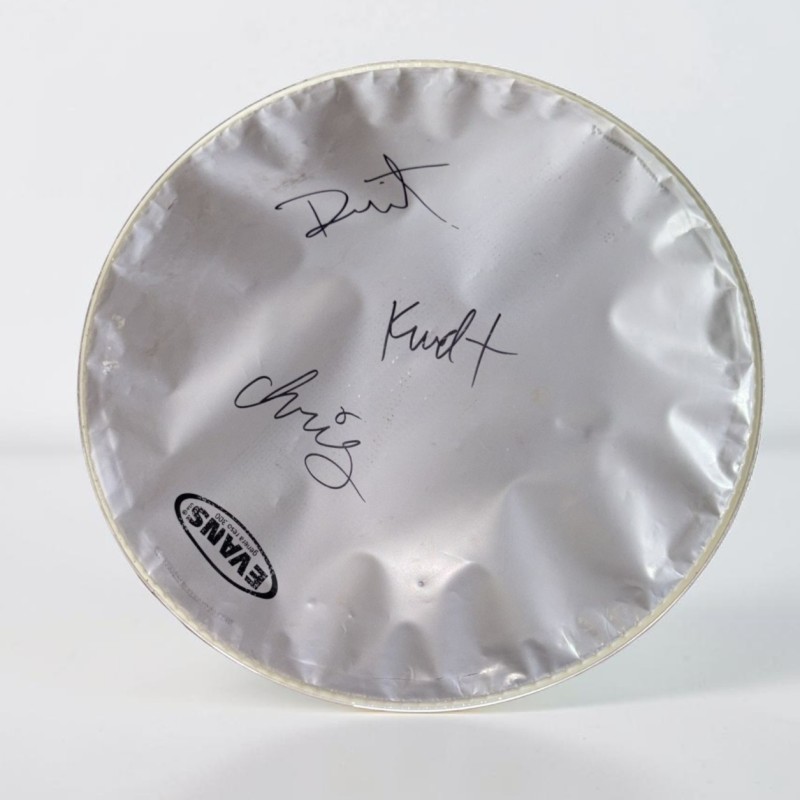 Nirvana Signed Drumskin