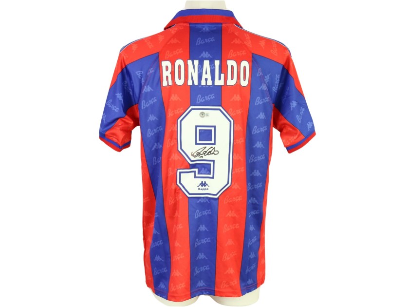 Ronaldo Official Barcelona Signed Shirt, 1996/97