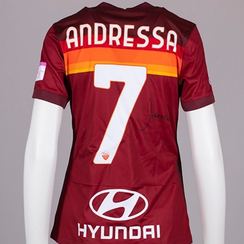 Andressa's AS Roma Signed Shirt - Special Komen Italia