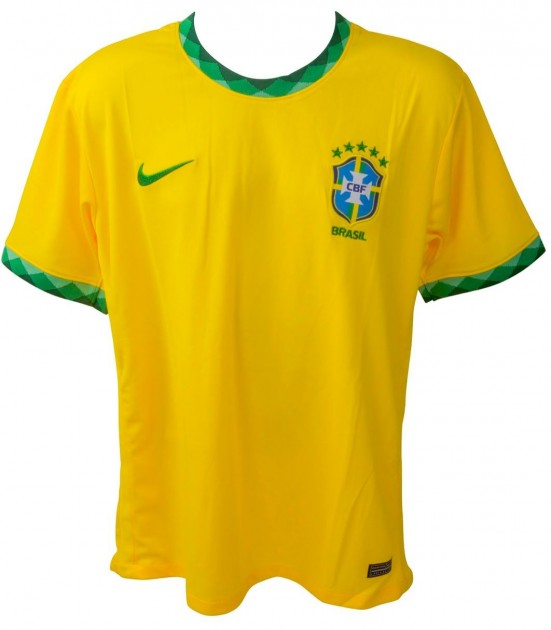 Vinicus Jr. Signed Brazil National Team Shirt