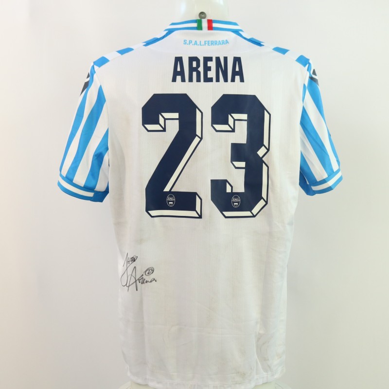 Arena's Signed Unwashed Shirt, SPAL vs Carpi 2024 