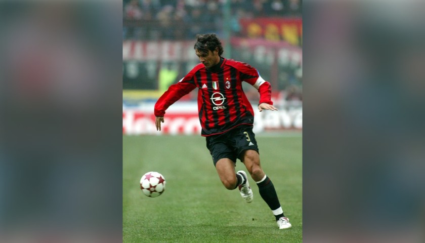 Maldini's AC Milan Match Shirt, UCL 2004/05 