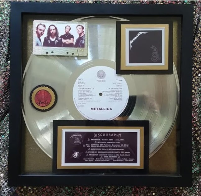 Metallica 'The Black Album' Award