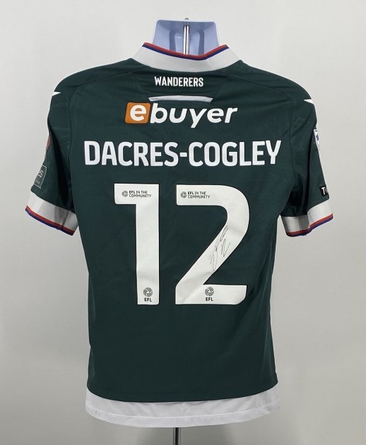 Josh Dacres-Cogley's Bolton Wanderers Signed Match Worn Away Shirt, vs Stevenage 