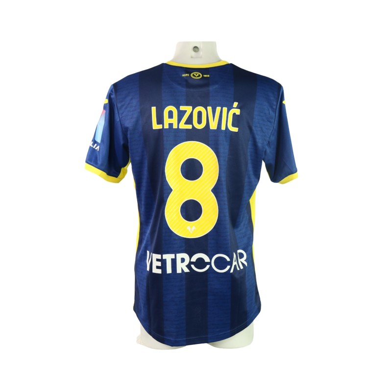 Lazovic's Hellas Verona Match-Issued Shirt, 2023/24