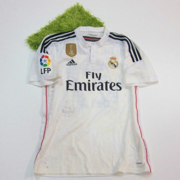 Chicharito Hernandez match worn and unwashed shirt, Milan - Real Madrid  2014. - CharityStars