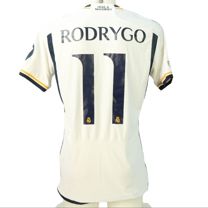 Rodrygo's Match-Issued Shirt, Borussia Dortmund vs Real Madrid - Champions League Final 2024