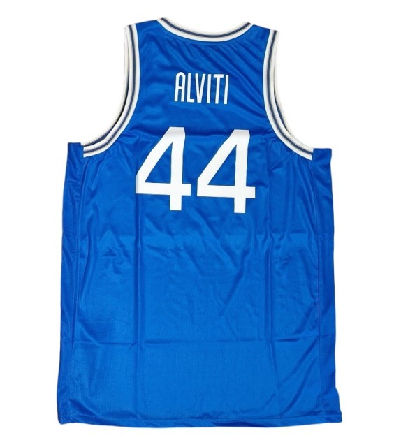 Davide Alviti's Italia Basket Match-Issued Jersey