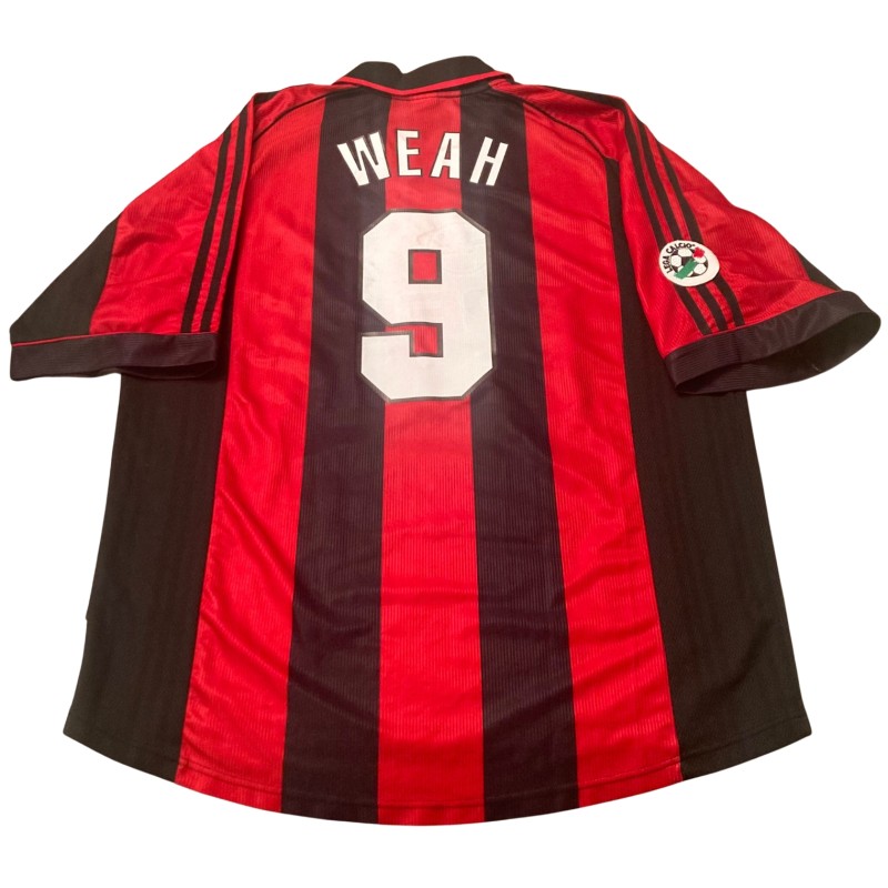 Weah's Milan Match-Issued Shirt, 1998/99