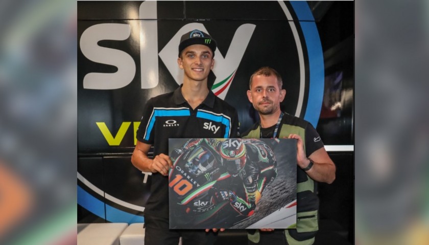 Official Photograph and Kit Worn and Signed by Luca Marini