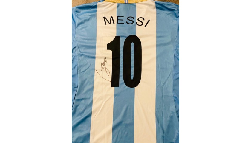 Messi Argentina National Team Signed Jersey