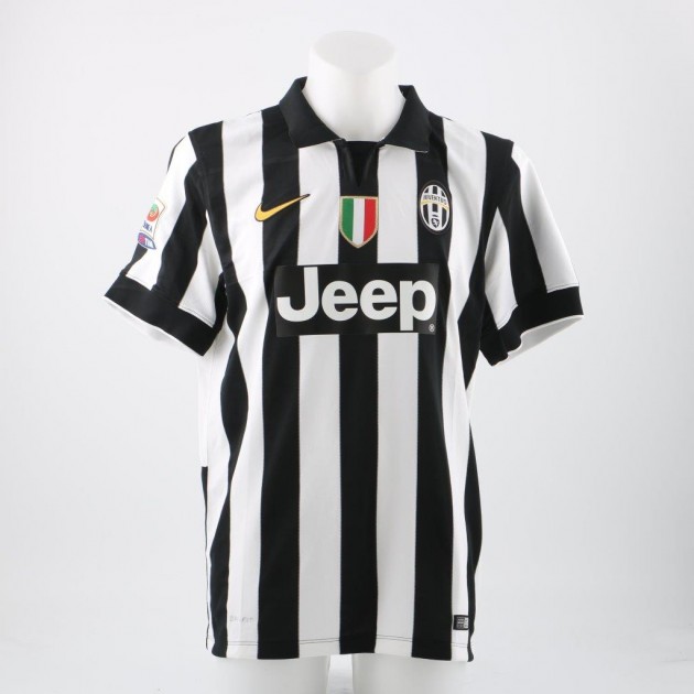 Vidal Juventus official replica shirt, Serie A 2014/2015 - signed