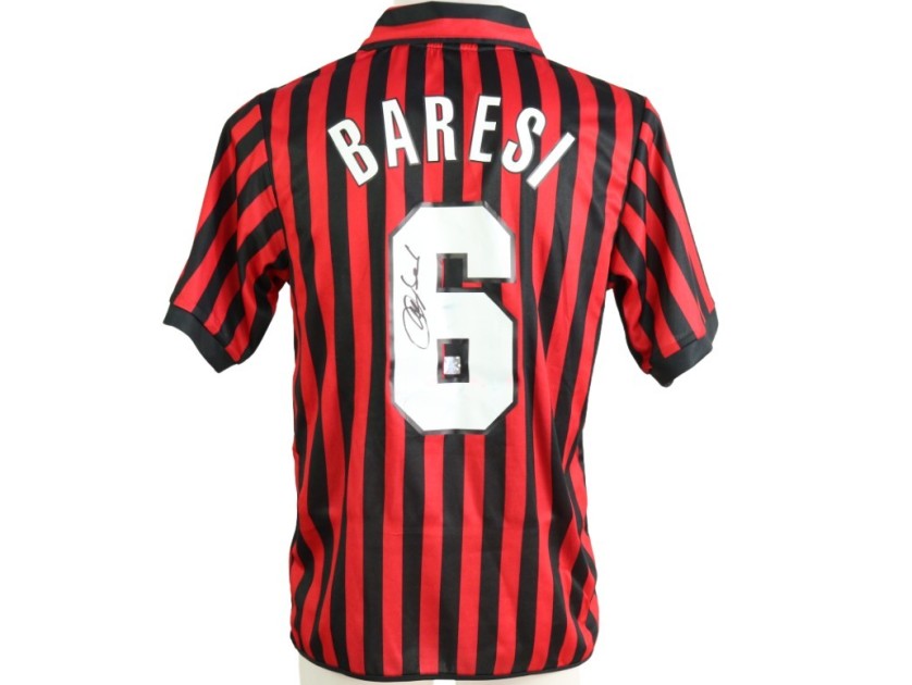 Baresi Official AC Milan Signed Shirt, 1999/00