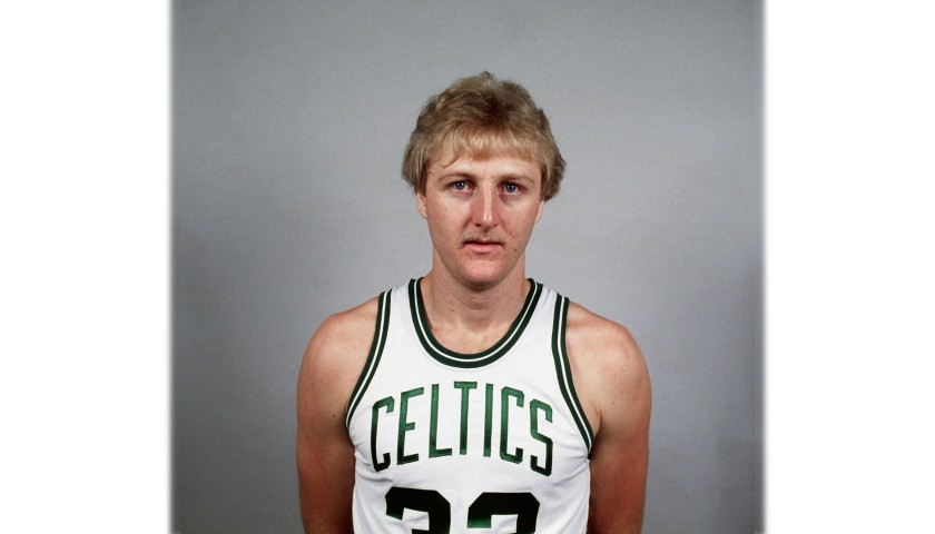 Larry Bird Boston Celtics Signed Autographed White #33 Custom Jersey –