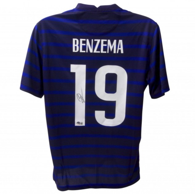 Benzema's France Signed Shirt 