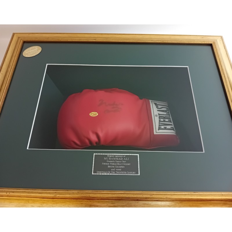 Muhammad Ali Signed and Framed Boxing Glove
