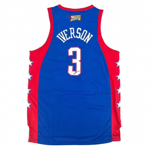 Allen Iverson Signed 76ers Mitchell & Ness 2004 NBA East All-Star Jersey  W/ COA
