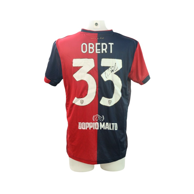 Obert's Signed Unwashed Shirt, Juventus vs Cagliari 2024