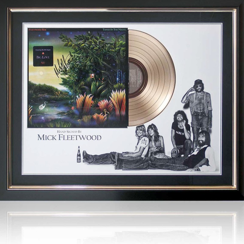 Fleetwood Mac Signed Gold Record Presentation