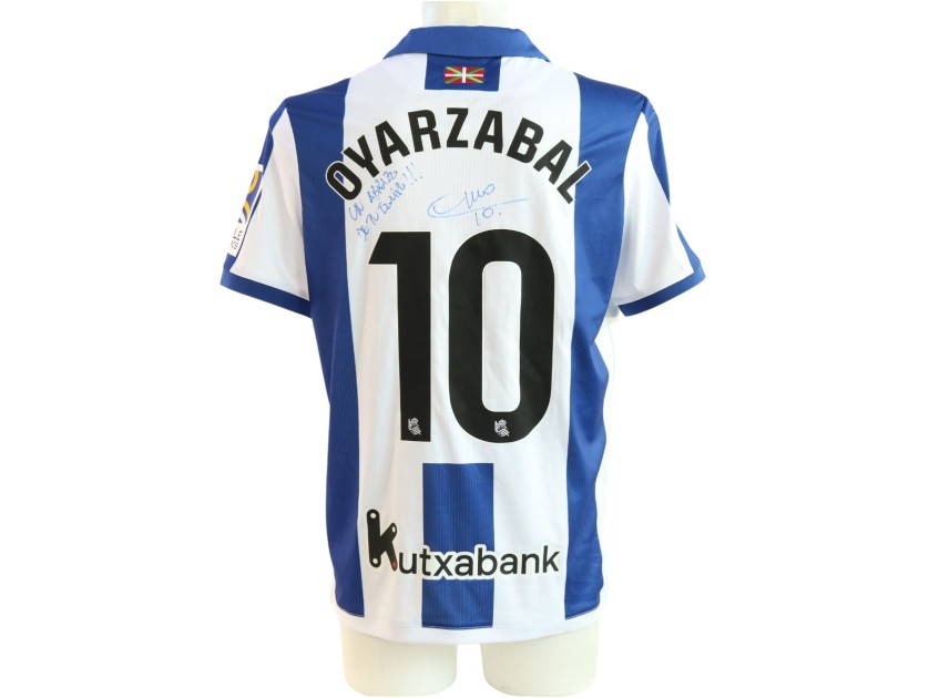 Oyarzabal's Real Sociedad vs Real Madrid Unwashed Shirt, Copa Del Rey 2025 - Signed with Dedication