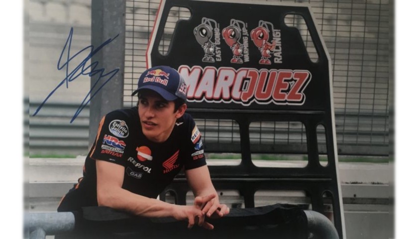 Fotografia autografata da Marc Marquez